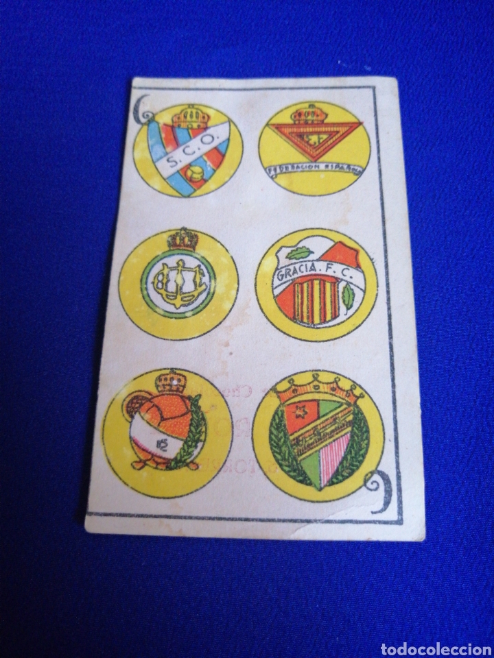 Cromos de F&uacute;tbol: CARTA ESCUDOS F&Uacute;TBOL FABRICA DE CHOCOLATES ISIDRO ROMEU (TORRENTE - VALENCIA)