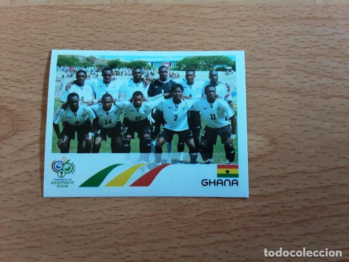 Cromos de F&uacute;tbol: CROMO FUTBOL MUNDIAL 2006 EDITORIAL PANINI 312.ALINEACION-GHANA-NUNCA PEGADO