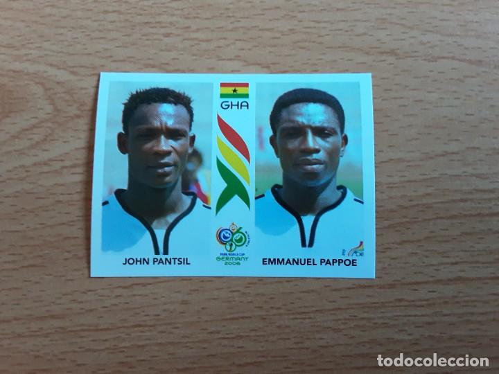 Figurine di Calcio: CROMO FUTBOL MUNDIAL 2006 EDITORIAL PANINI 315.PANTSIL/PAPPOE-GHANA-NUNCA PEGADO