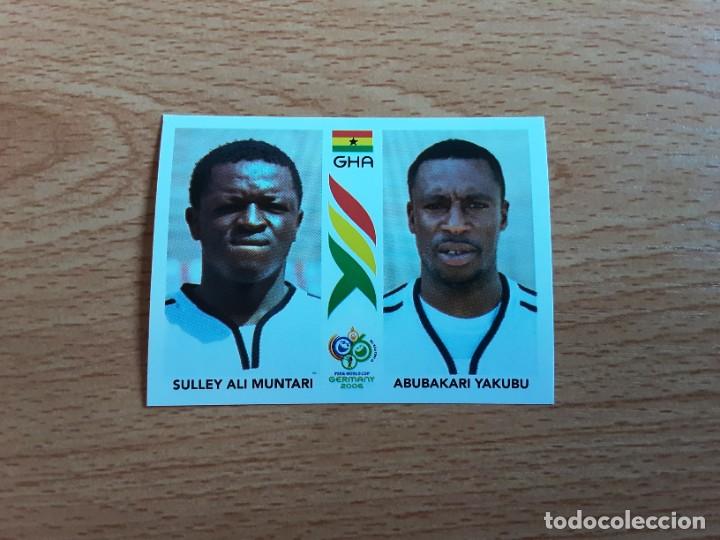 Cromos de F&uacute;tbol: CROMO FUTBOL MUNDIAL 2006 EDITORIAL PANINI 318.MUNTARI/YAKUBU-GHANA-NUNCA PEGADO