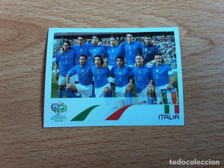Cromos de F&uacute;tbol: CROMO FUTBOL MUNDIAL 2006 EDITORIAL PANINI 321.ALINEACION-ITALIA-NUNCA PEGADO