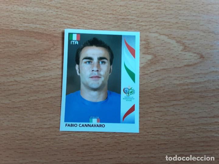 Cromos de F&uacute;tbol: CROMO FUTBOL MUNDIAL 2006 EDITORIAL PANINI 324.CANNAVARO-ITALIA-NUNCA PEGADO