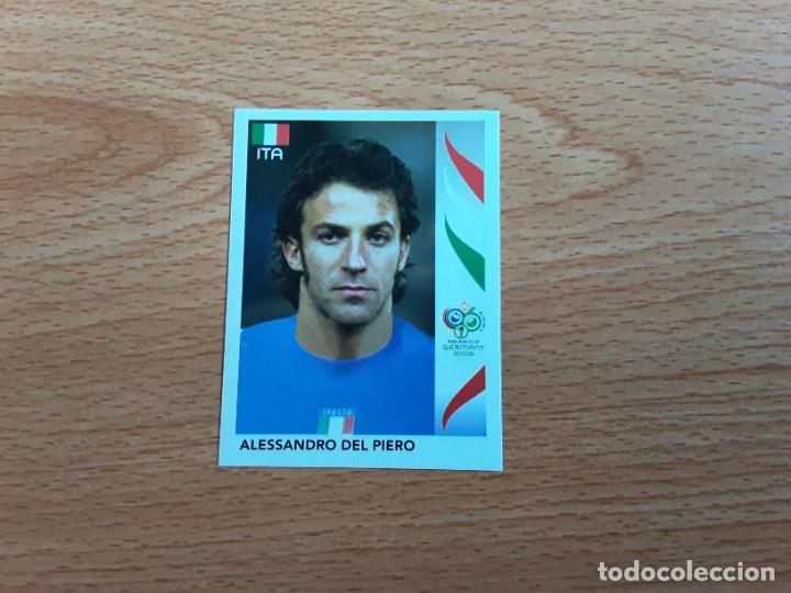 Figurine di Calcio: CROMO FUTBOL MUNDIAL 2006 EDITORIAL PANINI 335.DEL PIERO-ITALIA-NUNCA PEGADO