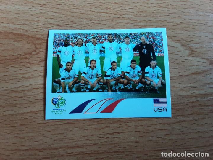 Cromos de F&uacute;tbol: CROMO FUTBOL MUNDIAL 2006 EDITORIAL PANINI 340.ALINEACION-USA-NUNCA PEGADO