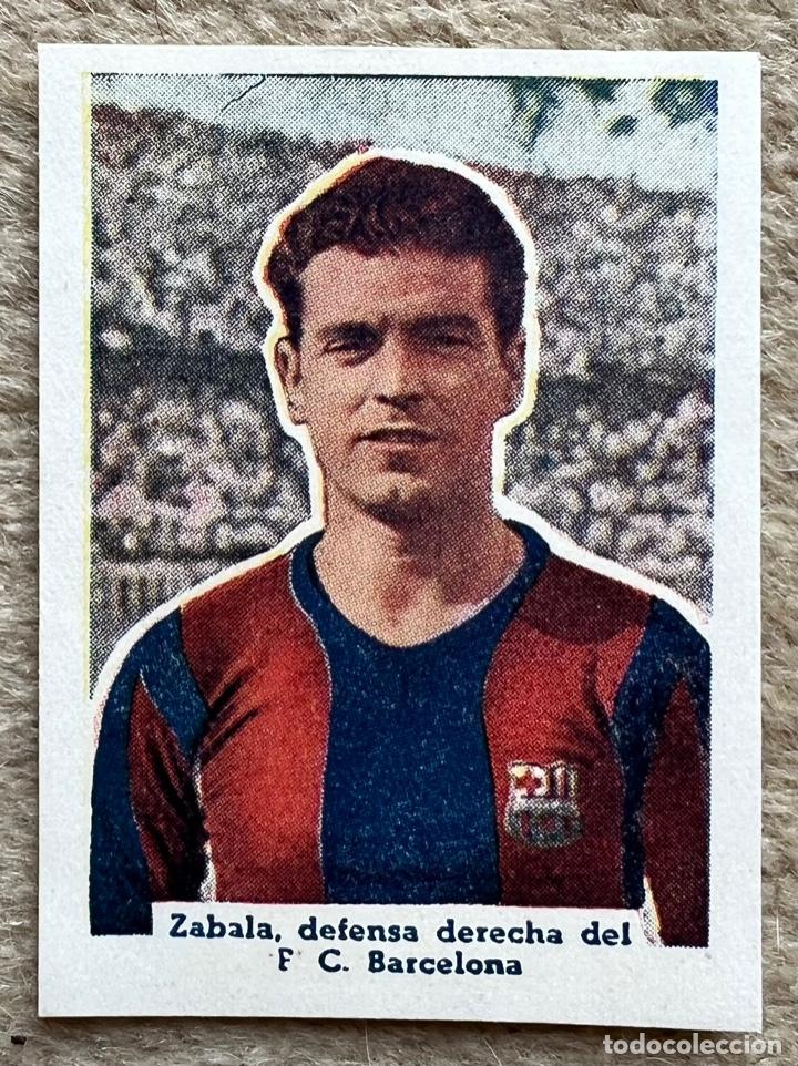Fu&szlig;ball-Sticker: Zabala - Futbol Club Barcelona - Cromos Documental - Editorial Ameller
