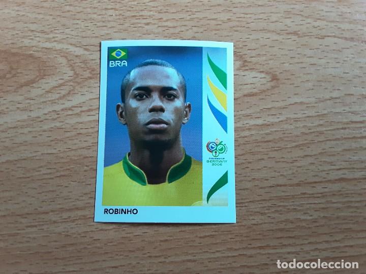Figurine di Calcio: CROMO FUTBOL MUNDIAL 2006 EDITORIAL PANINI 395.ROBINHO-BRASIL-NUNCA PEGADO