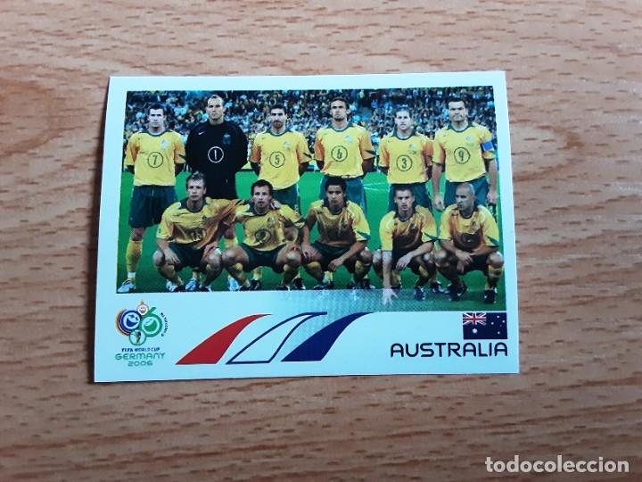 Cromos de Futebol: CROMO FUTBOL MUNDIAL 2006 EDITORIAL PANINI 416.ALINEACION-AUSTRALIA-NUNCA PEGADO
