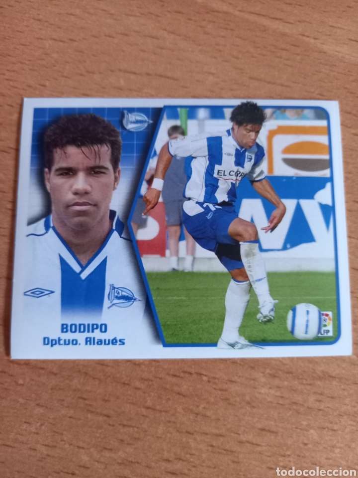 Football Stickers: Bodipo Alav&eacute;s liga 2005 2006 05 06 ediciones este