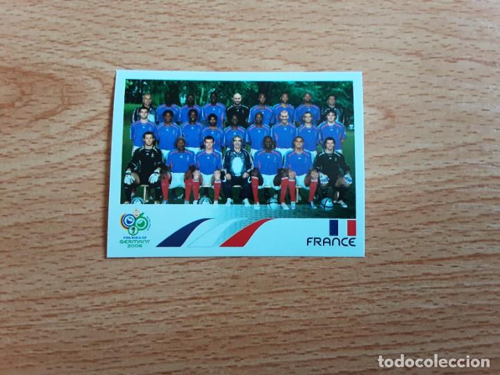 Figurine di Calcio: CROMO FUTBOL MUNDIAL 2006 EDITORIAL PANINI 454.ALINEACION-FRANCIA-NUNCA PEGADO