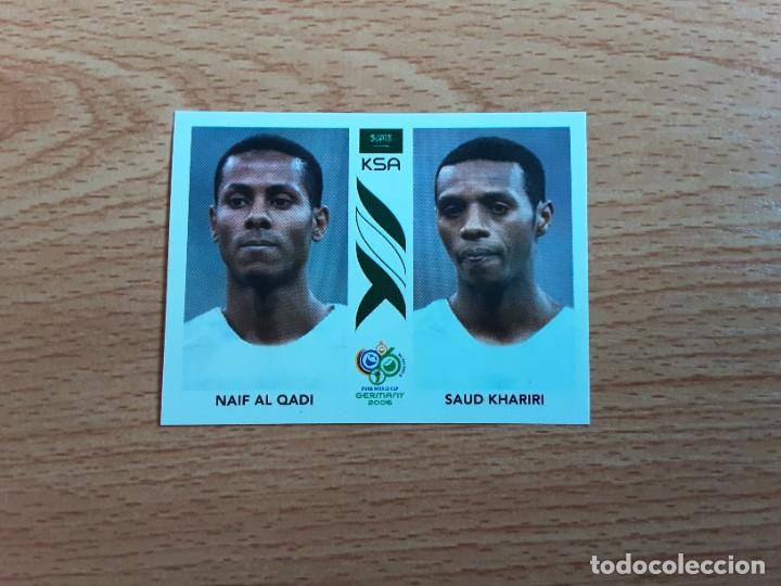 Cromos de f&uacute;tbol: CROMO FUTBOL MUNDIAL 2006 EDITORIAL PANINI 591.AL QADI/KHARIRI-ARABIA SAUDI-NUNCA PEGADO