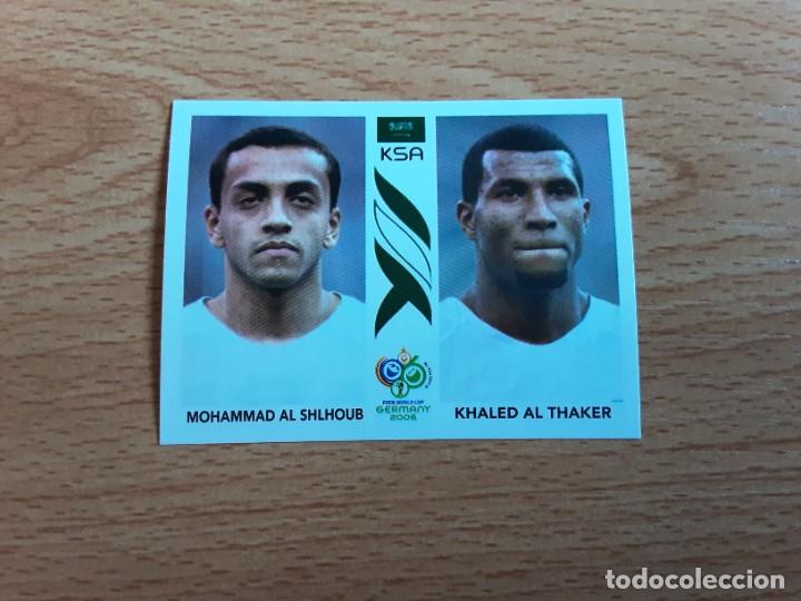 Cartes &agrave; collectionner de Football: CROMO FUTBOL MUNDIAL 2006 EDITORIAL PANINI 593.AL SHLHOUB/AL THAKER-ARABIA SAUDI-NUNCA PEGADO