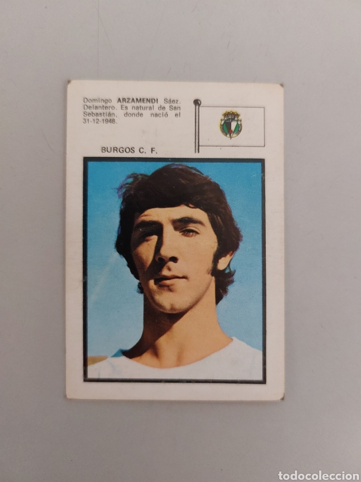 Cromos de F&uacute;tbol: (LS) 71 72 1971 1972 ARZAMENDI BURGOS EDITORIAL FHER SIN PEGAR NUNCA PEGADO