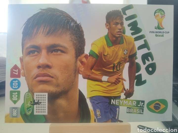 Cromos de F&uacute;tbol: NEYMAR Jr. XXL Limited Adrenalyn World Cup Brasil 2014