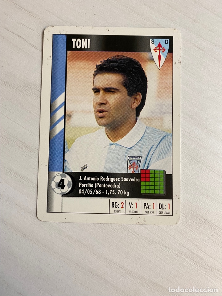 Cartes &agrave; collectionner de Football: Toni Compostela CARTA CROMO NAIPE MARCA SUPERGOL SUPER GOL 1995 1996 95 96