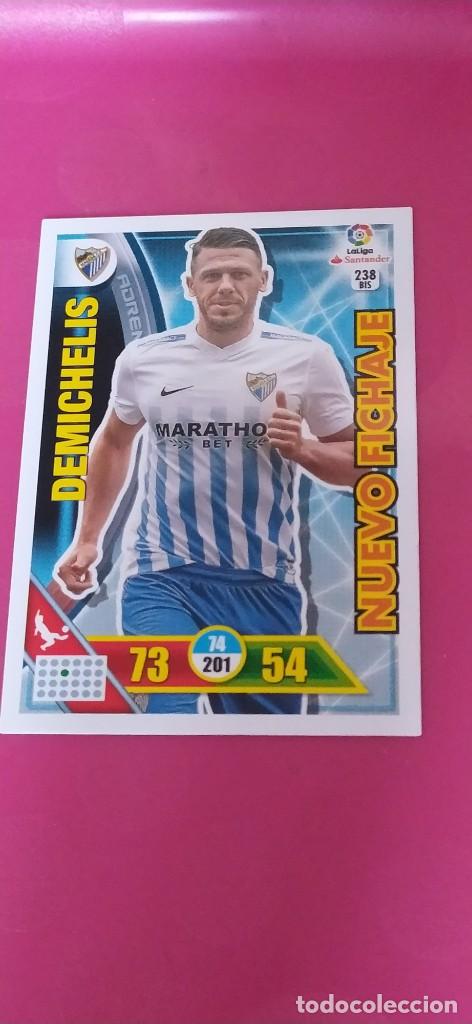 Cromos de f&uacute;tbol: MALAGA DE MICHELIS FICHAJE N&ordm; 238 BIS CARD ADRENALYN PANINI 16 17 2016 2017