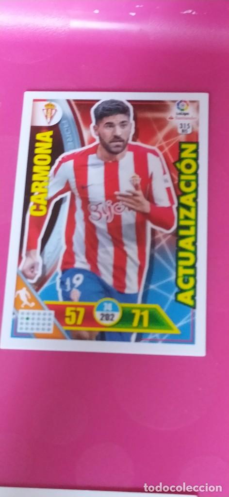 Cromos de f&uacute;tbol: SPORTING GIJON CARMONA ACTUALIZACION N&ordm; 315 BIS CARD ADRENALYN PANINI 16 17 2016 2017