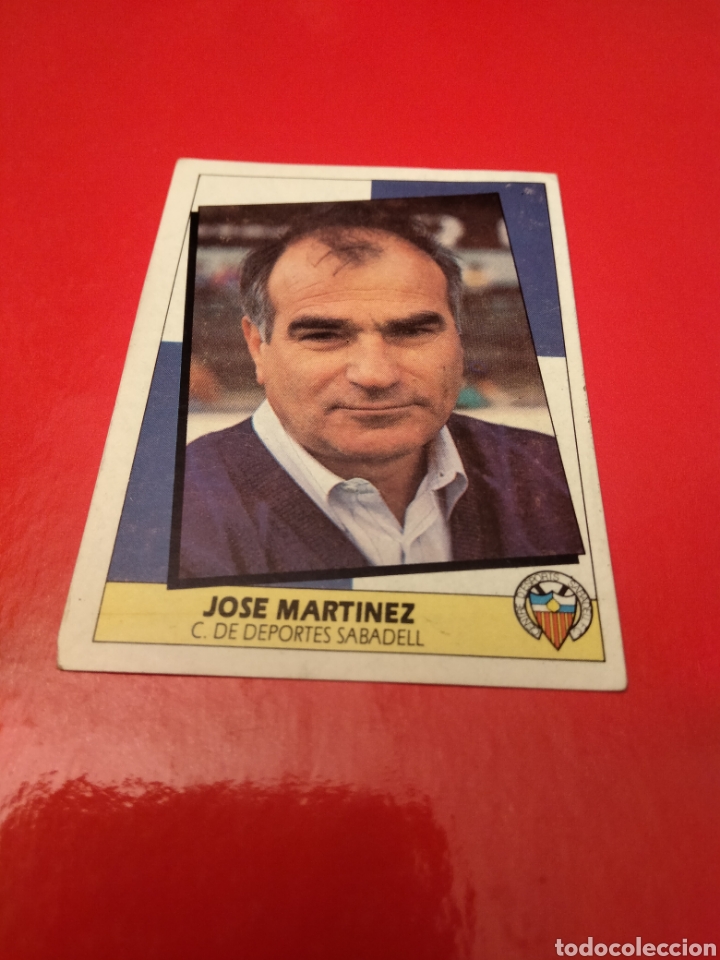 Cromos de F&uacute;tbol: JOSE MARTINEZ ENTRENADOR SABADELL EDICIONES ESTE 1987 1988 87 88 NUNCA PEGADO CROMO FUTBOL