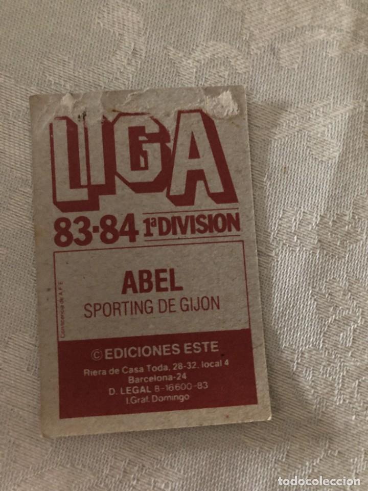 Cromos de f&uacute;tbol: ABEL SPORTING GIJ&Oacute;N CROMO EDICIONES ESTE 83 84 - Foto 2
