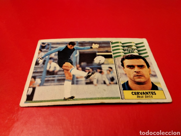 Fu&szlig;ball-Sticker: CERVANTES REAL BETIS EDICIONES ESTE 1986 1987 86 87 NUNCA PEGADO CROMO FUTBOL