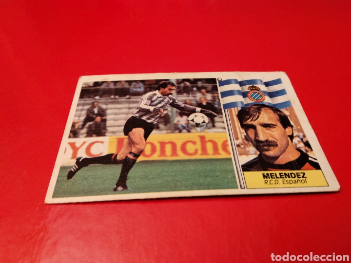 Fu&szlig;ball-Sticker: MELENDEZ ESPA&Ntilde;OL EDICIONES ESTE 1986 1987 86 87 NUNCA PEGADO CROMO FUTBOL