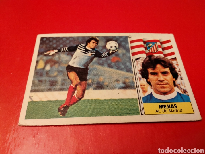 Fu&szlig;ball-Sticker: MEJIAS ATLETICO DE MADRID EDICIONES ESTE 1986 1987 86 87 NUNCA PEGADO CROMO FUTBOL