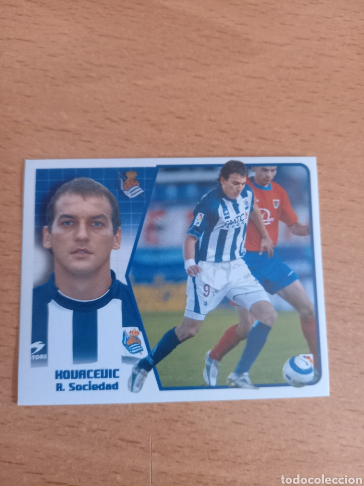 Fu&szlig;ball-Sticker: Kovacevic Real Sociedad liga 2005 2006 05 06 ediciones este
