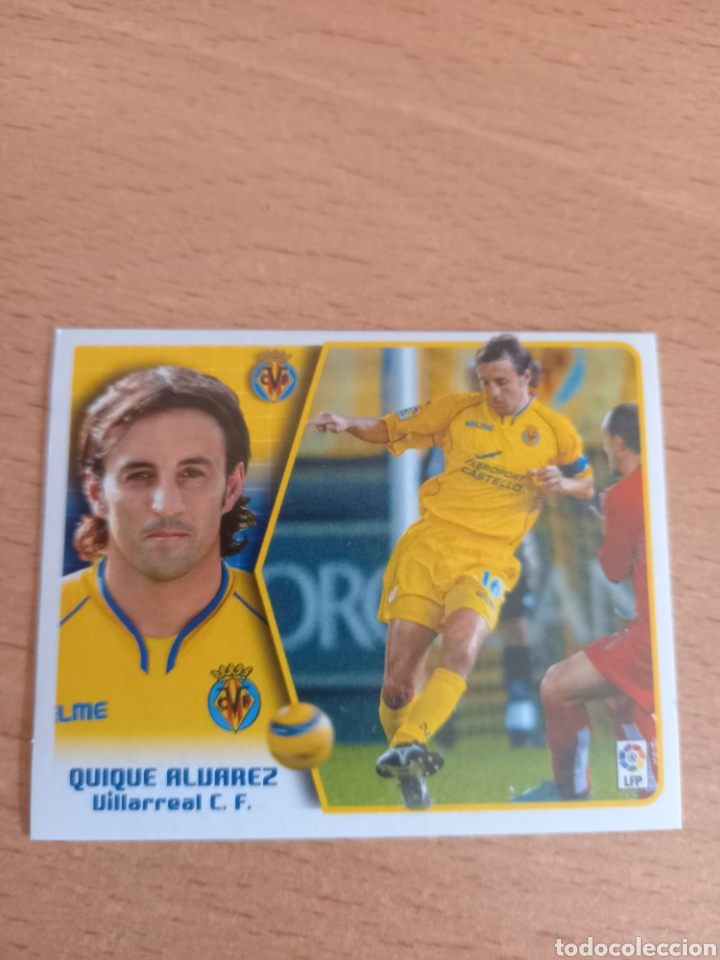Football Stickers: Quique &Aacute;lvarez Villarreal liga 2005 2006 05 06 ediciones este
