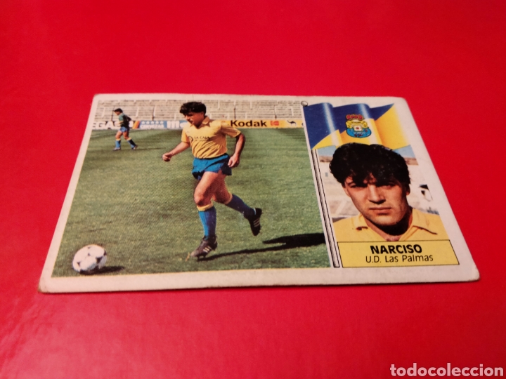 Cromos de F&uacute;tbol: NARCISO LAS PALMAS EDICIONES ESTE 1986 1987 86 87 DESPEGADO CROMO FUTBOL (VER FOTOS)