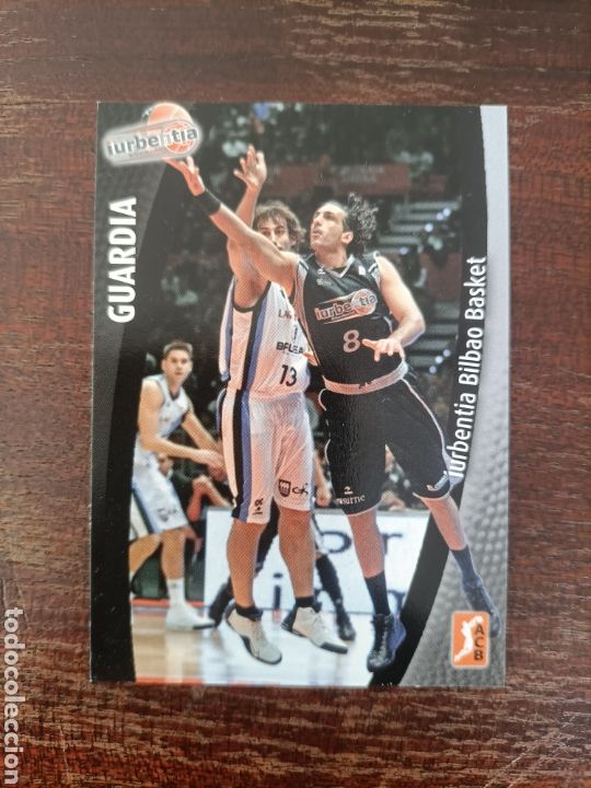 Cromos de F&uacute;tbol: Cromo card Ficha Guardia Bilbao Basket ACB 08 09 Panini 2008 2009