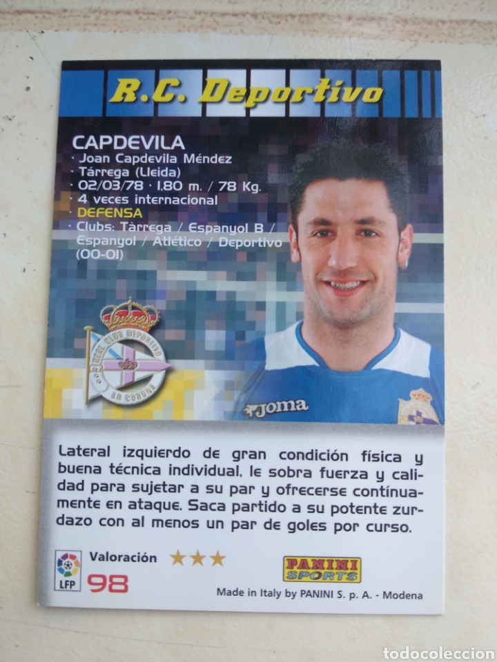 Cromos de f&uacute;tbol: MEGACRACKS 04-05 N 98 CAPDEVILA - Foto 1