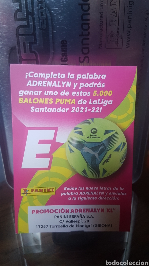 Football Stickers: LETRA E PANINI ADRENALYN XL 2021-22