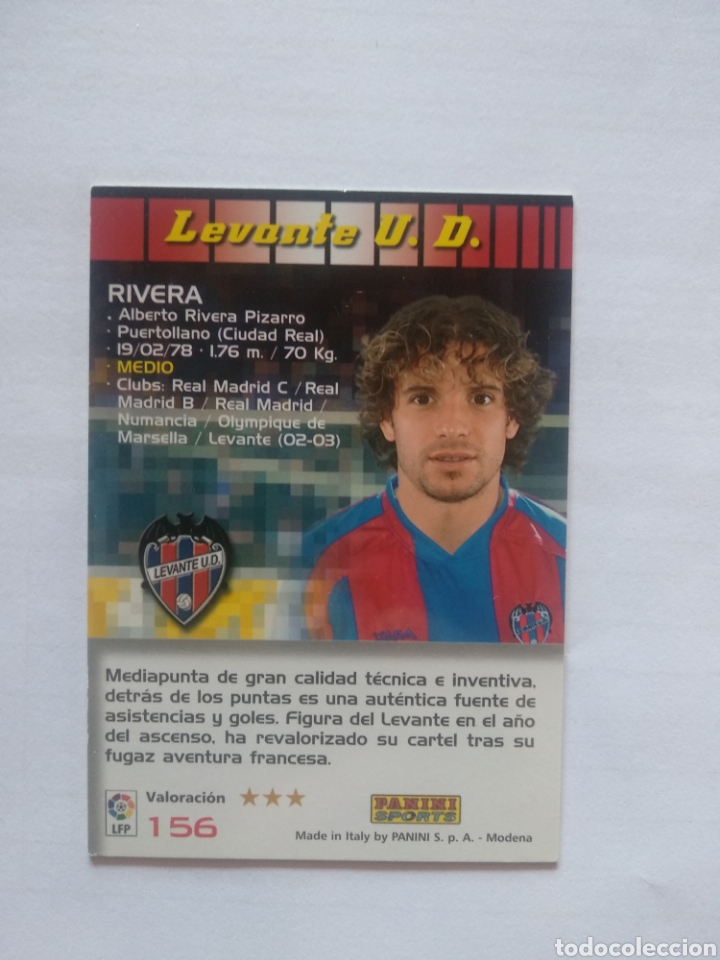 Cromos de f&uacute;tbol: MEGACRACKS 04-05 N 156 RIVERA - Foto 1