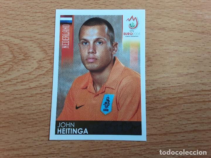 Fu&szlig;ball-Sticker: CROMO FUTBOL EURO 2008 PANINI 264.HEITINGA-HOLANDA-NUNCA PEGADO-TRASERA MADE IN ITALY