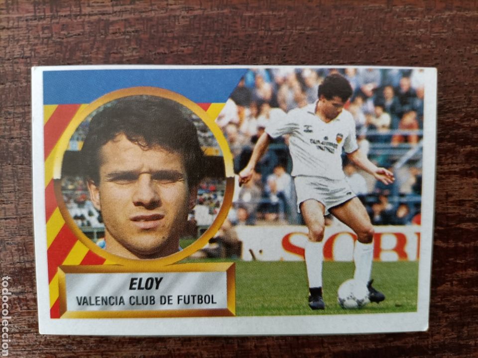 Cromos de Futebol: Cromo 13 b 13b muy dif&iacute;cil Eloy Valencia liga este 1988 1989 88 89