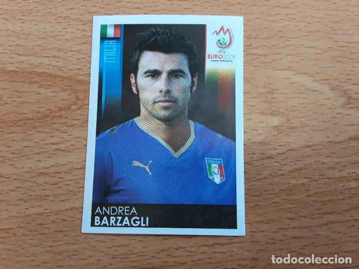 Fu&szlig;ball-Sticker: CROMO FUTBOL EURO 2008 PANINI 290.BARZAGLI-ITALIA-NUNCA PEGADO-TRASERA MADE IN ITALY