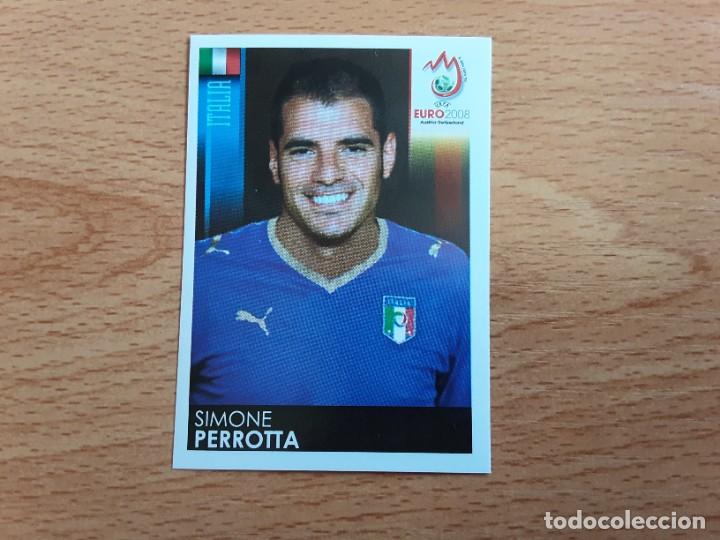 Fu&szlig;ball-Sticker: CROMO FUTBOL EURO 2008 PANINI 296.PERROTTA-ITALIA-NUNCA PEGADO-TRASERA MADE IN ITALY