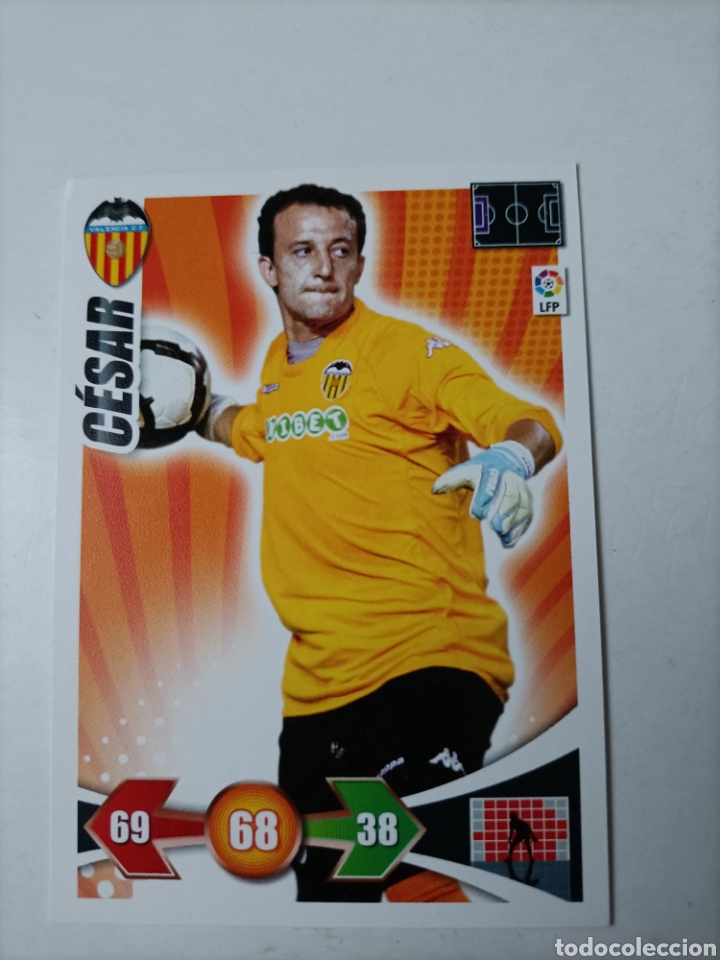 Cromos de f&uacute;tbol: Cesar. Valencia. Adrenalyn 2009/10 - Foto 1