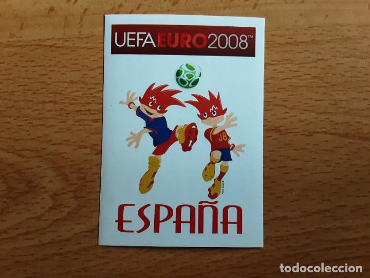 Cromos de f&uacute;tbol: CROMO FUTBOL EURO 2008 PANINI 410.MASCOTAS-ESPA&Ntilde;A-NUNCA PEGADO-TRASERA MADE IN ITALY