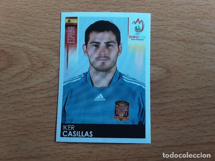 Cromos de F&uacute;tbol: CROMO FUTBOL EURO 2008 PANINI 416.CASILLAS-ESPA&Ntilde;A-NUNCA PEGADO-TRASERA MADE IN ITALY