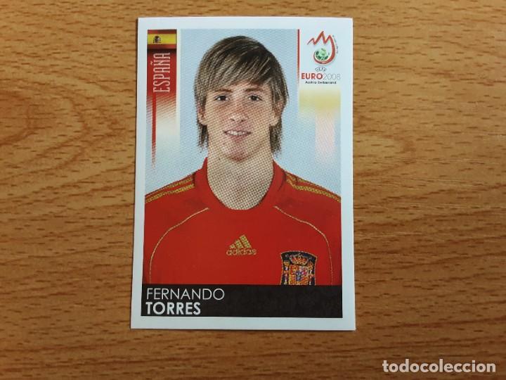 Cromos de F&uacute;tbol: CROMO FUTBOL EURO 2008 PANINI 434.FERNANDO TORRES-ESPA&Ntilde;A-NUNCA PEGADO-TRASERA MADE IN ITALY