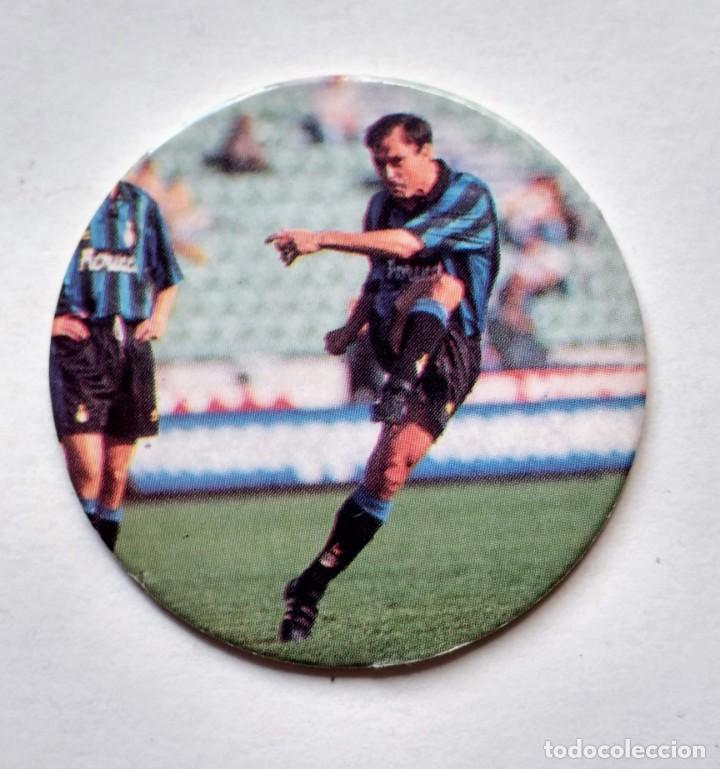 Cromos de f&uacute;tbol: TAZO POG WFF WORLD FLIP FEDERATION- FUTBOL FOOTBALL TECHNIK PLASCOT 332 TOTO SCHILLACI INTER ITALIA