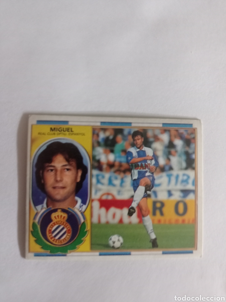 Figurine di Calcio: MIGUEL ESPANYOL LIGA ESTE 1996/97 96 97 NUEVO SIN PEGAR