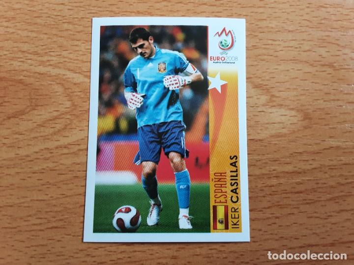 Cromos de F&uacute;tbol: CROMO FUTBOL EURO 2008 PANINI 465.CASILLAS-ESPA&Ntilde;A-NUNCA PEGADO-TRASERA MADE IN ITALY