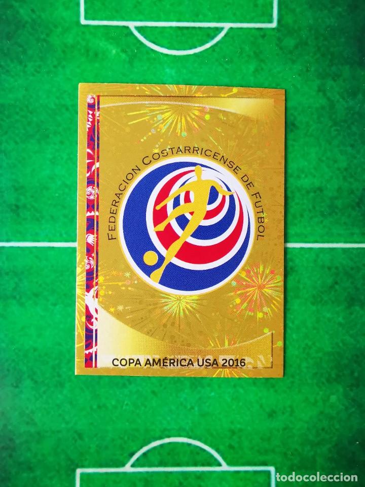 Football Stickers: CROMO FUTBOL 16 SIN PEGAR PANINI COPA AMERICA CENTENARIO USA 2016 COSTA RICA 62 ESCUDO BRILLO