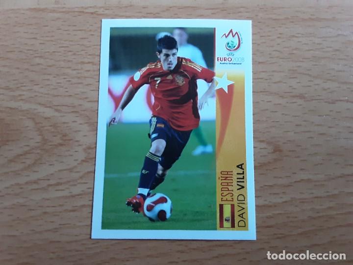 Cromos de F&uacute;tbol: CROMO FUTBOL EURO 2008 PANINI 507.VILLA-ESPA&Ntilde;A-NUNCA PEGADO-TRASERA MADE IN ITALY