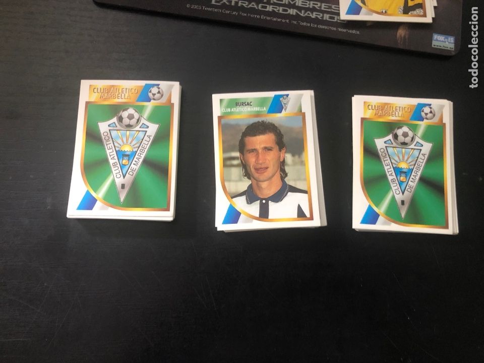 Figurine di Calcio: EDICIONES ESTE 1994 2 &ordf; DIVISION BURSAC CLUB ATLETICO MARBELLA++NUEVO SIN PEGAR