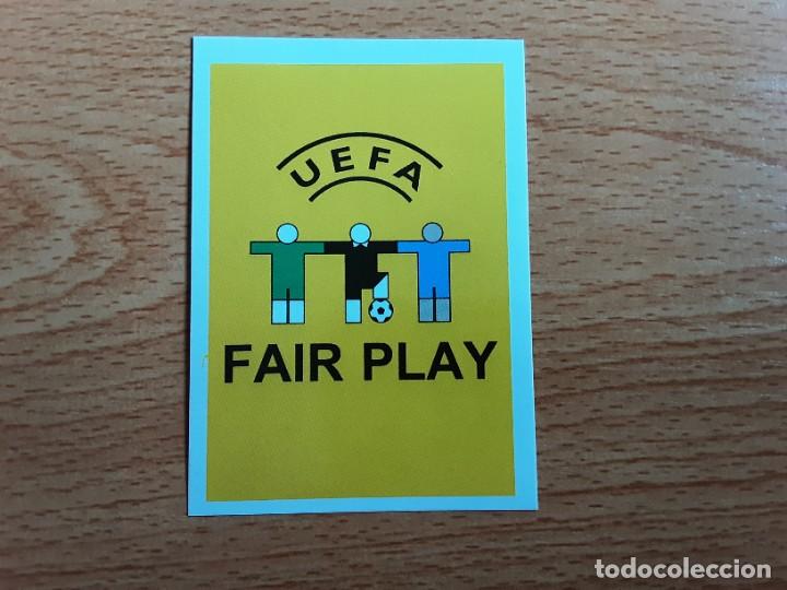 Cromos de f&uacute;tbol: CROMO FUTBOL EURO 2008 EDITORIAL PANINI 2.UEFA FAIR PLAY-NUNCA PEGADO-TRASERA MADE IN BRAZIL