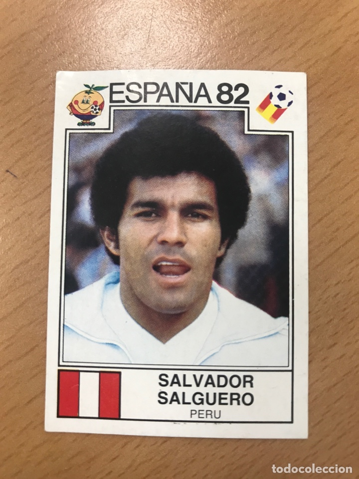 Cromos de F&uacute;tbol: Cromo panini mundial Espa&ntilde;a 82 n&uacute;mero 77 Salguero - Sticker album world cup 1982 Spain