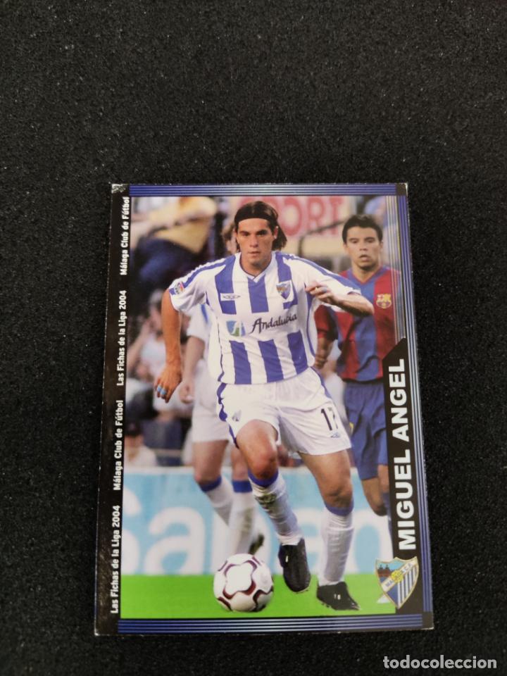 Cromos de F&uacute;tbol: mundicromo fichas 2003 04 fichas liga malaga miguel angel