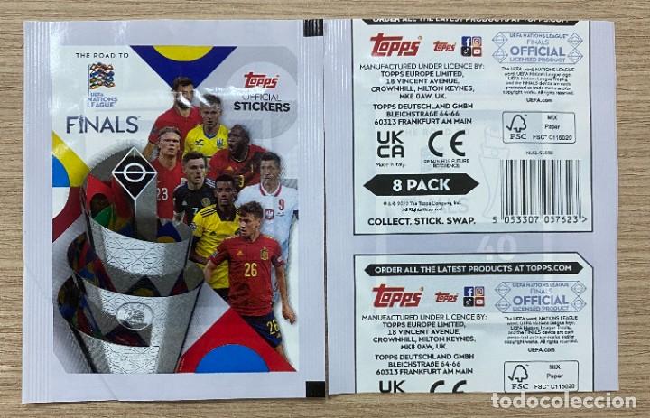 Cromos de F&uacute;tbol: SOBRE DE CROMOS SIN ABRIR UEFA NATIONS LEAGUE LIGA DE LAS NACIONES 2022 22 TOPPS
